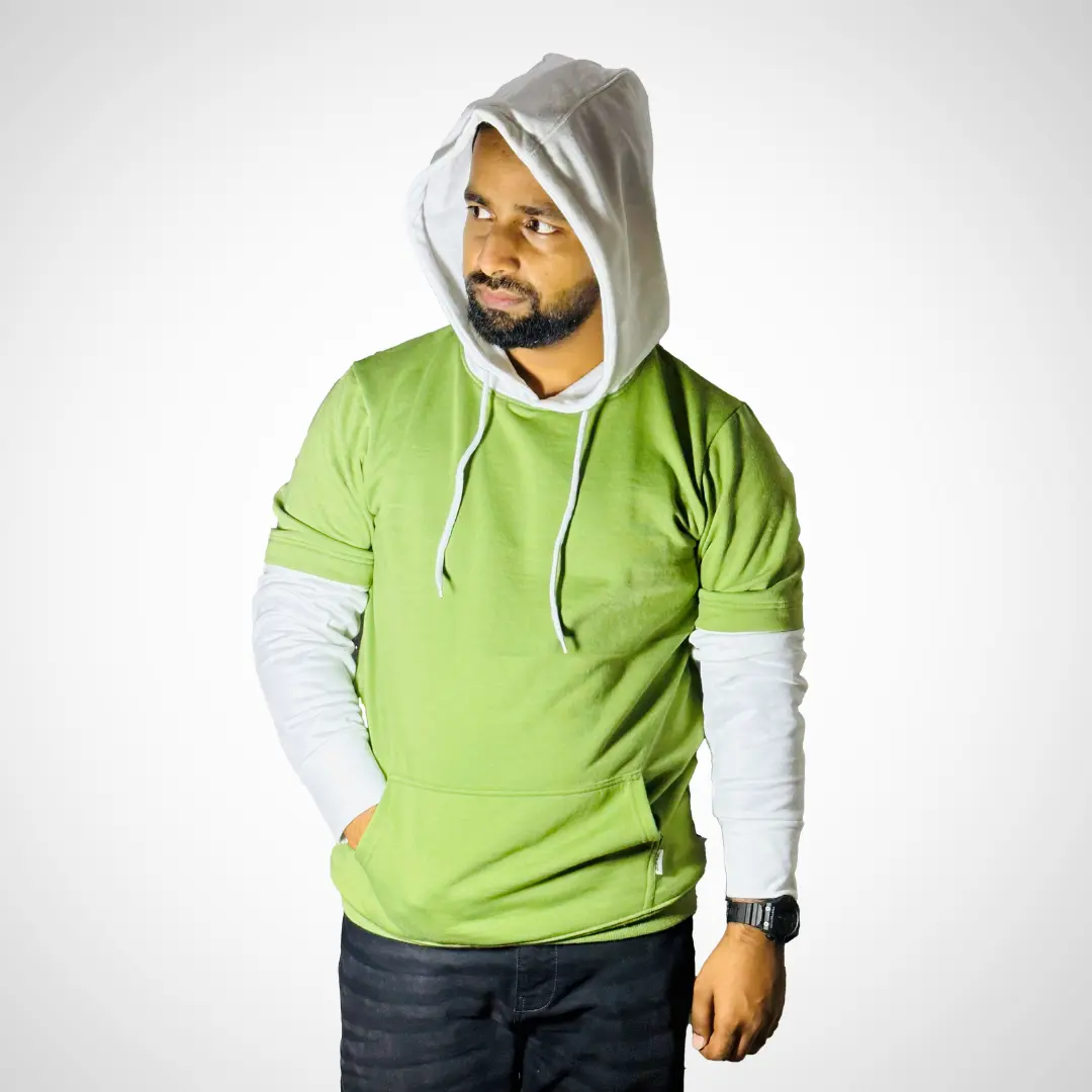 Storktic 100% cotton biowash winter Hoodie for unisex adult